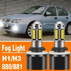 2pcs H27W/2 H27W/1 880 881 Led Bulbs Fog Lights PGJ13 PG13 Cars Led Fog Driving Lamp 30SMD 3014 Car Light Sourse 6000K White H27