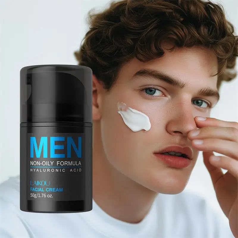 

Hyaluronic Acid Face Cream Oil-control Men Lift Anti-Wrinkle Firming Shrink Pores Acne Day Cream Moisturizing Whitening
