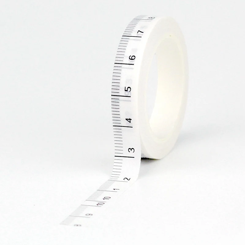 

NEW 1PC. 10M Decorative Measurement Ruler Washi Tape Paper Scrapbooking Journal Adhesive Stickers Masking Tape Cute Stationery