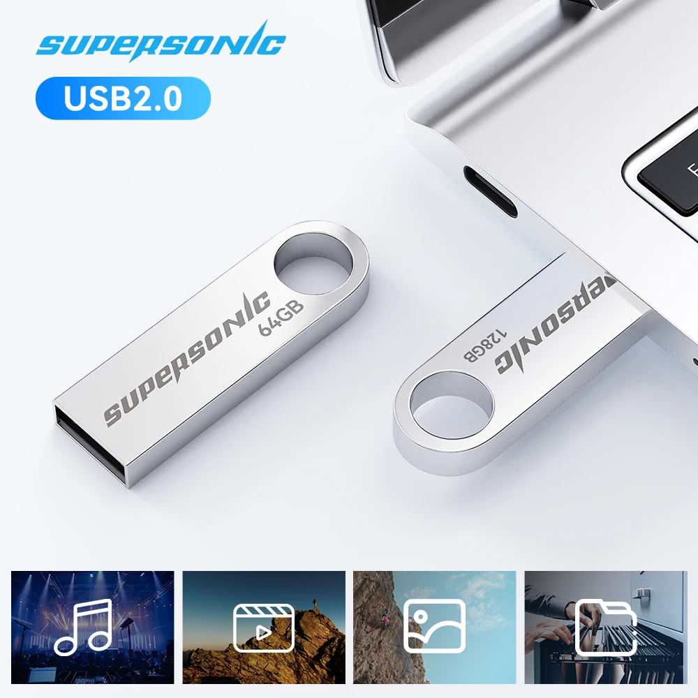 

Сверхзвуковой USB-накопитель Pendrive 128G Memory Stick 64G 32G 16G Металлический Pen Drive Usb-накопитель для фотографий Подарки Диск памяти
