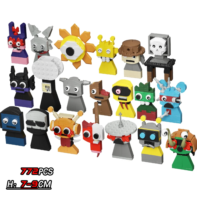 New Sprunki Figures Blocks Set Rhythm Box Music Game Peripheral Incredibox Sprunki Figures Toys for Kid Xmas Gift Version1~2.0