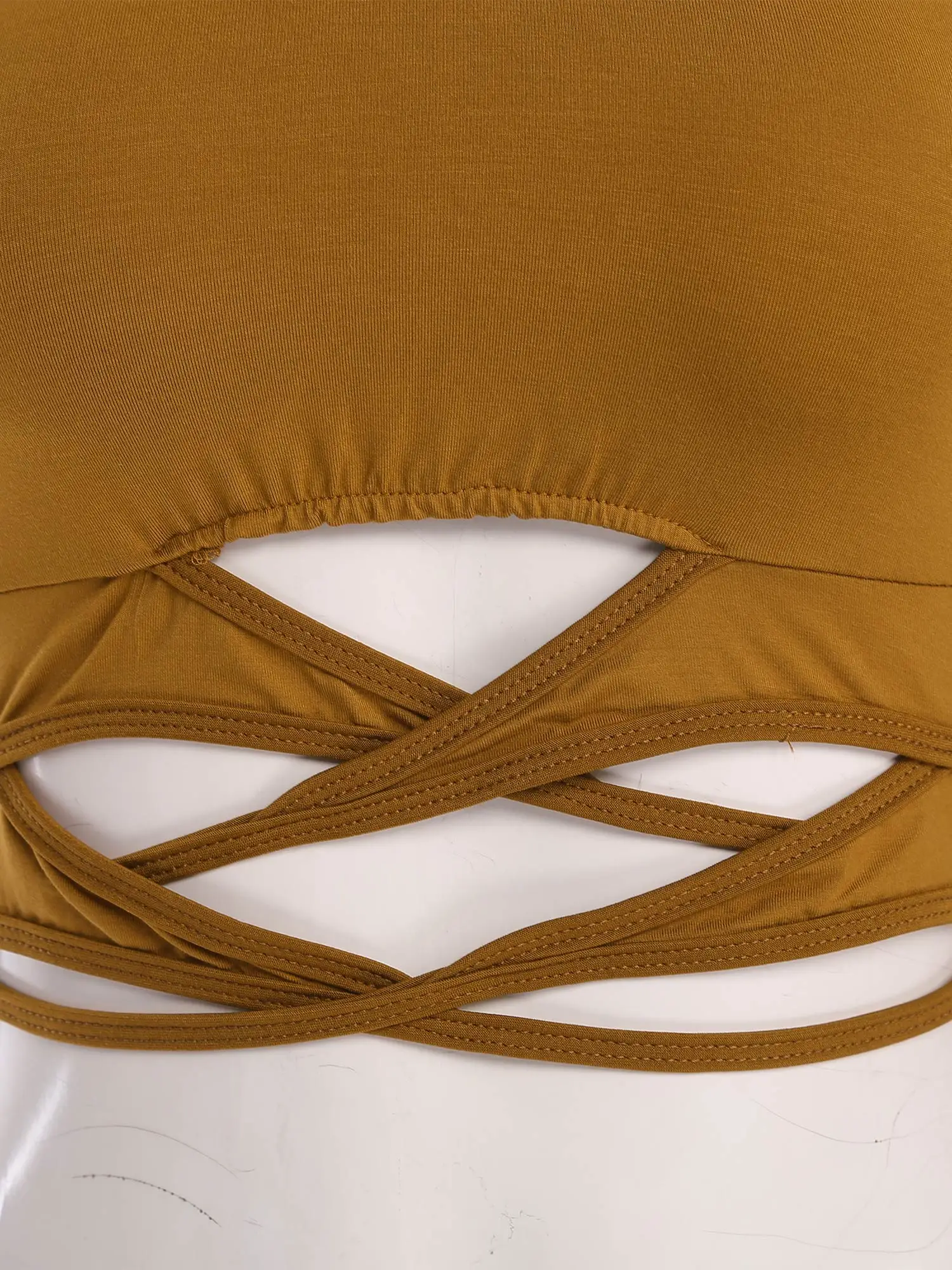 Haut court de danse de Ballet latine pour femmes, maille transparente, manches longues, dos à bretelles, T-shirt court pour Samba Rumba valse, scène de classe