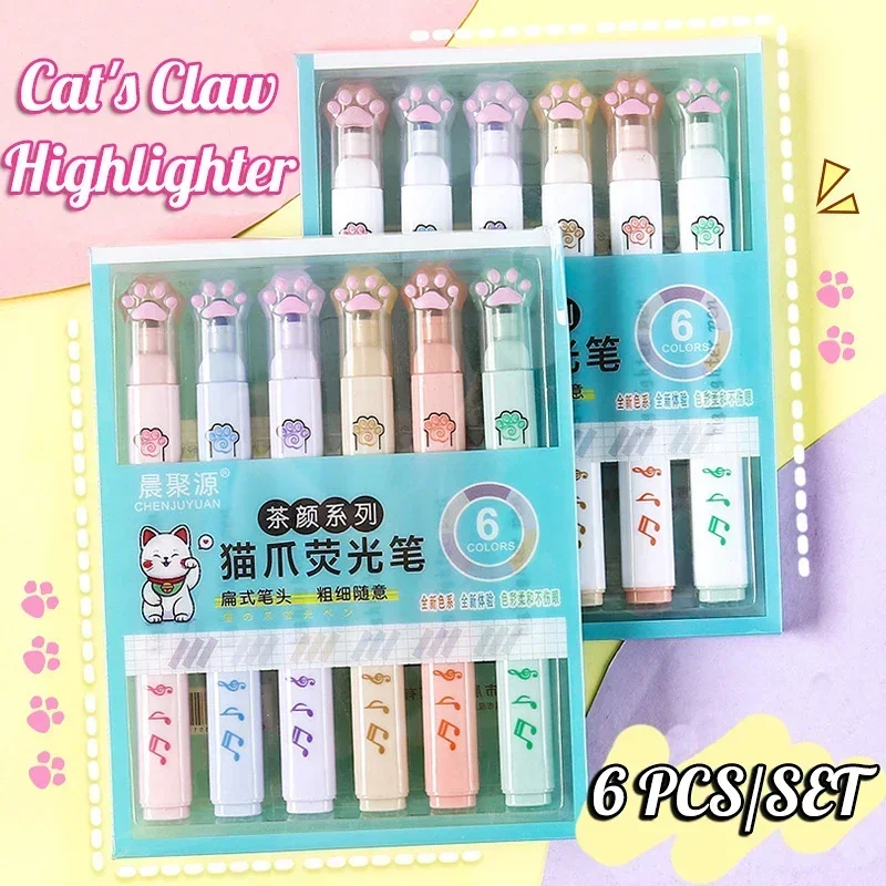 Weichen Kopf Farbe Stift Farbe Stift Set Kawaii Highlighter Macaron Morandi Marker Stift Malerei Kunst Notizen Spezielle Schule Liefert