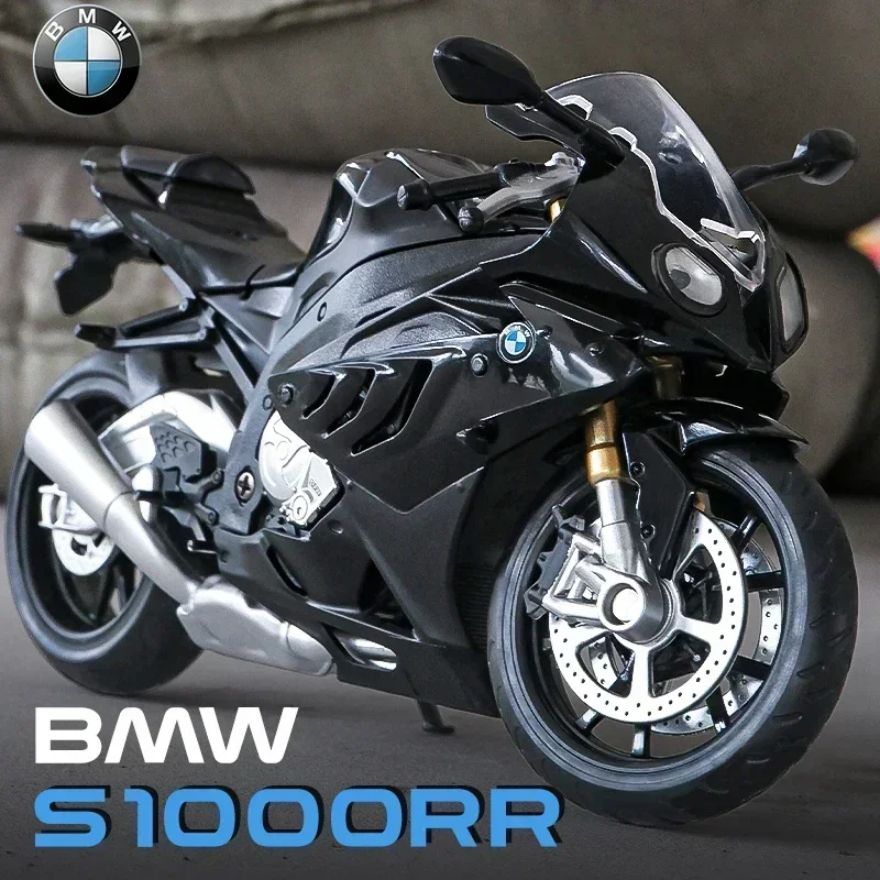 1:12 BMW S1000RR Die Cast Motorcycle Model Toy Vehicle Collection Autobike Shork-Absorber Off Road Autocycle Toys Car