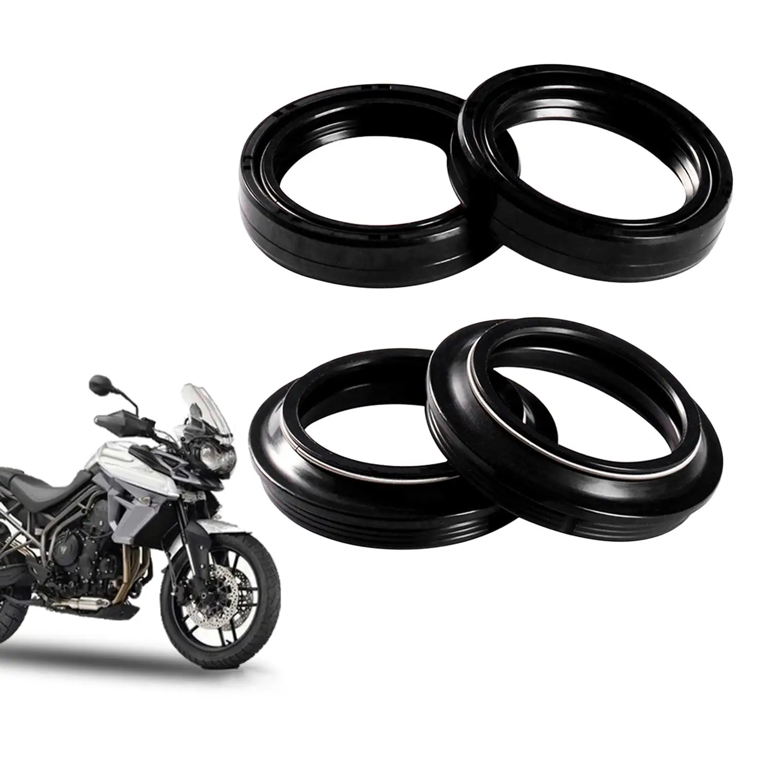 Front Fork Oil Seals and Dust Seals 43x54mm Durable for Honda XL600R