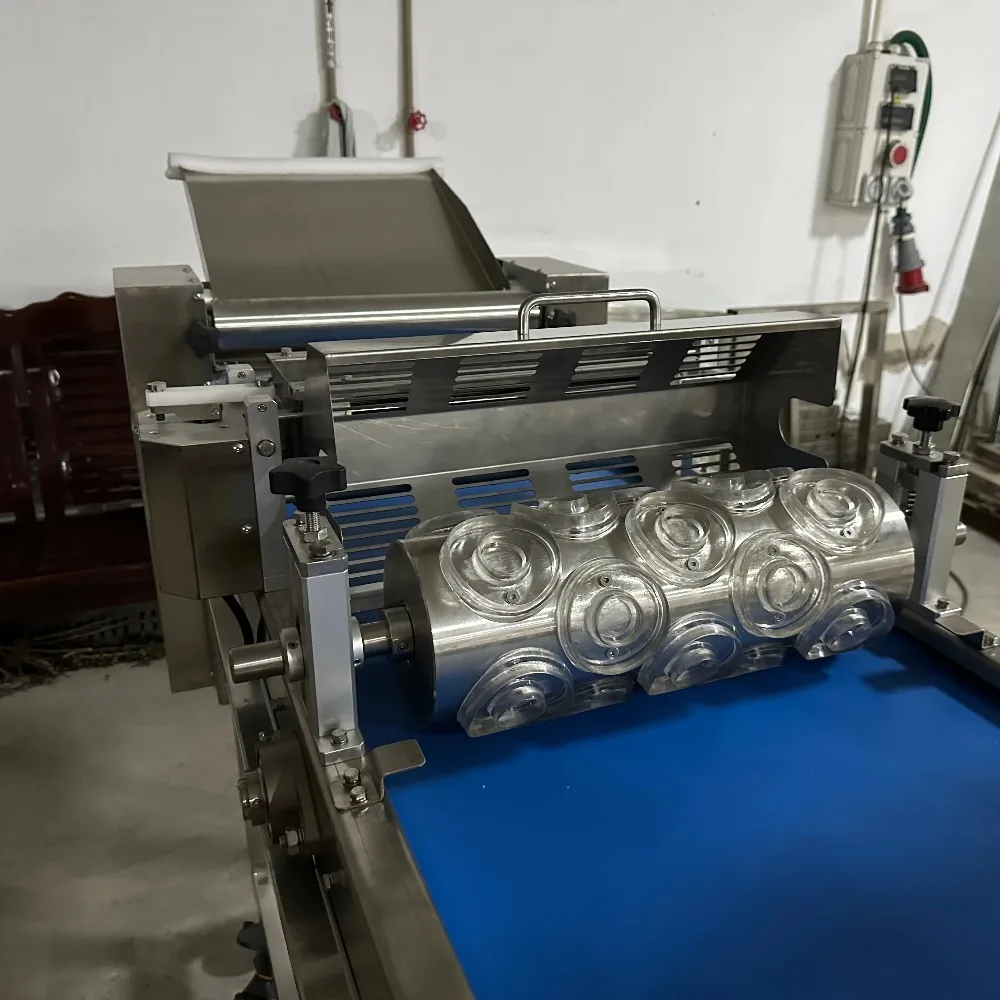 

Automatic Donut Dough Sheeter & Cutter – For Yeast Dough, Round/Heart/Berliner Shapes, Custom Mold