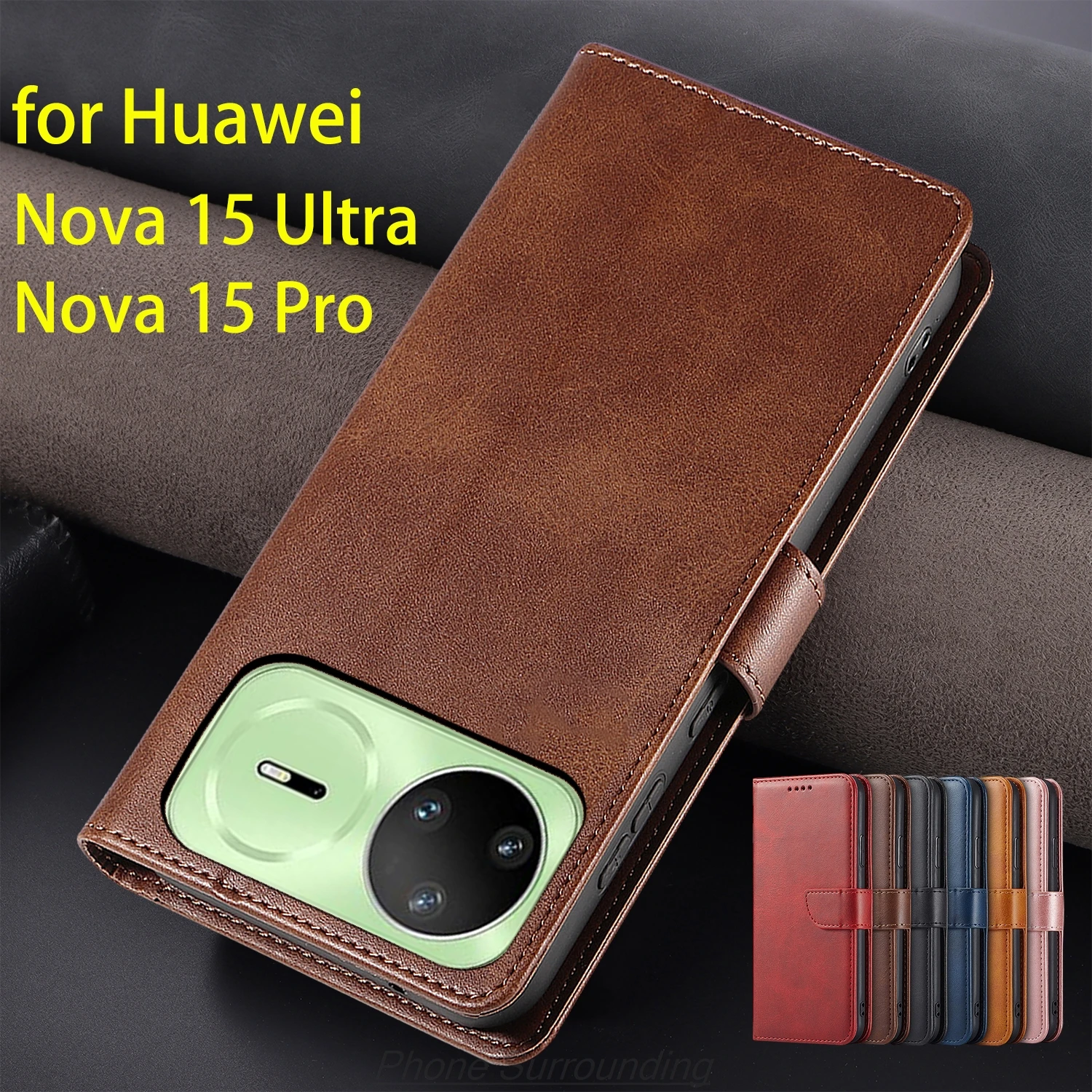 

Wallet Flip Cover Leather Case for Huawei Nova 15 Pro / Nova15 Ultra Pu Leather Phone Bags protective Holster Capa Fundas Coque