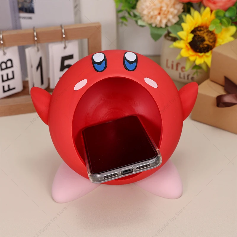 ثلاثية الأبعاد مطبوعة كيربي أرقام الوردي الأزرق الأصفر الأحمر كيربي لطيف أنيمي الشكل دمية لعبة مجسمة سطح المكتب صندوق ديكور الهدايا #5