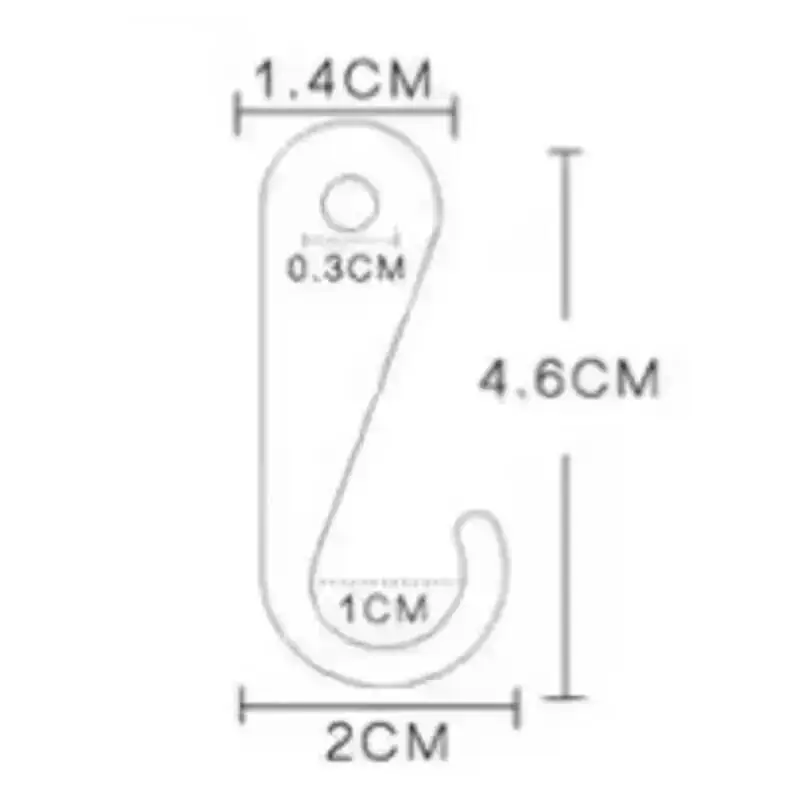 1000 Stück/Lot Kunststoff-Sockenhalter, Produktverpackung, Hängende Kleidungszubehör-Displayclips, Haken, Aufhänger, Halterungen – Detail 4
