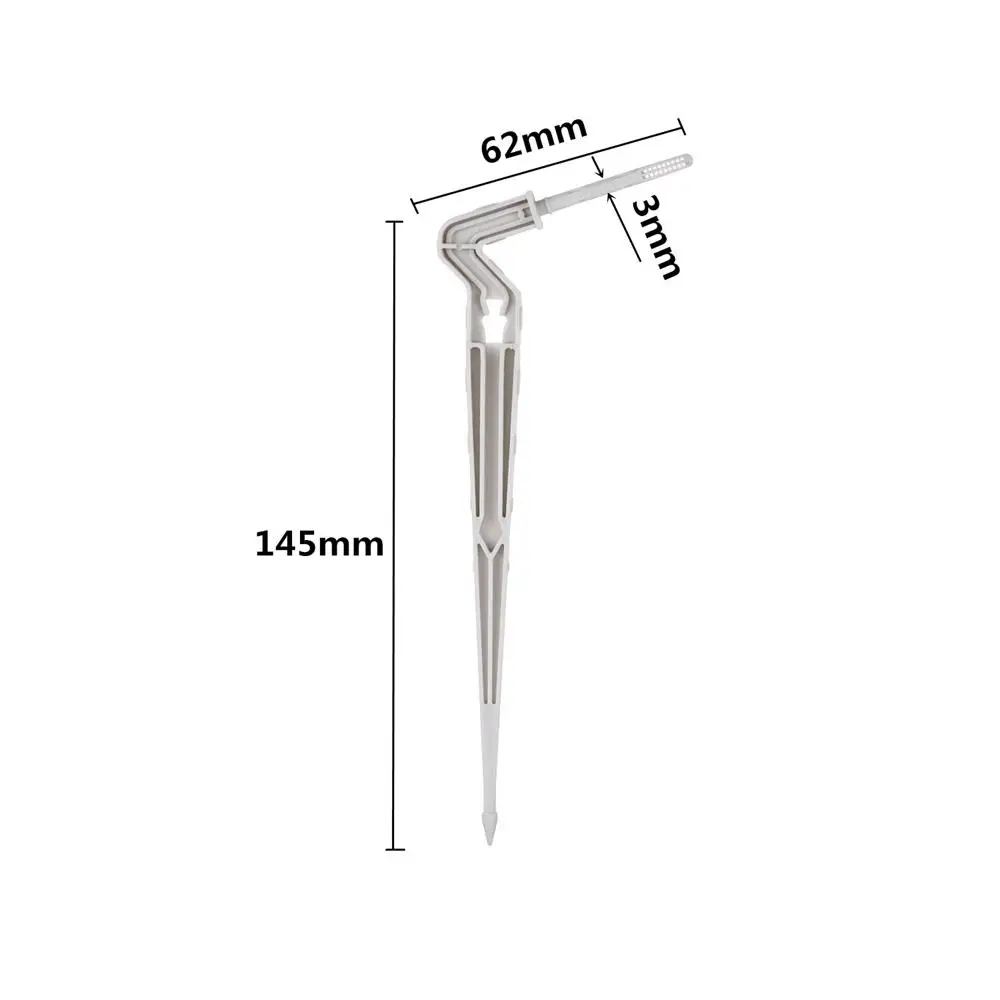Plastic Irrigation Stake 145/190mm Tube Holder For 3/5mm PVC Hose Bend Support Ground Fixing Stems Garden Drip Watering Fittings