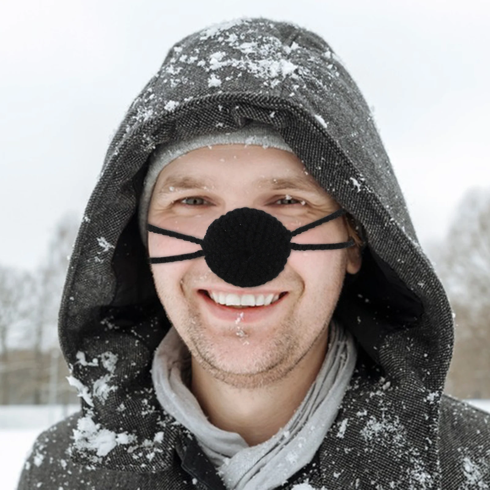 Funny Nose Mask Keep Your Warm Knit Covers Winter Warmer Soft Comfort Halloween