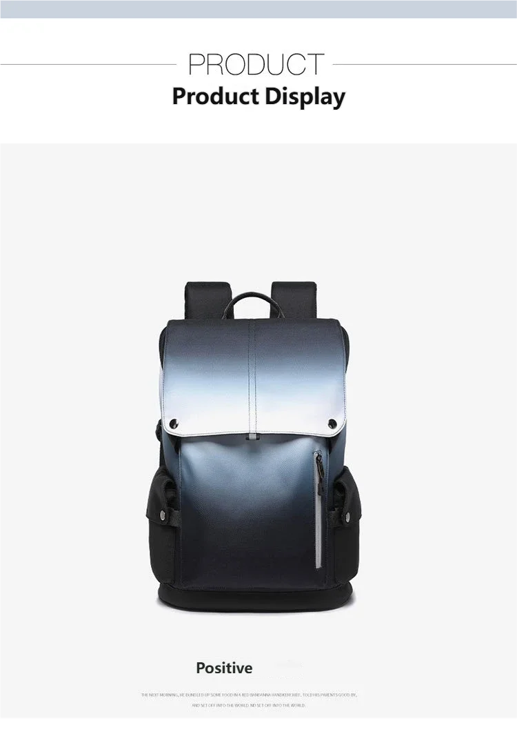 

Dual-shoulder bag, men's backpack, new style travel student computer bag, multi-functional functional cycling backpack