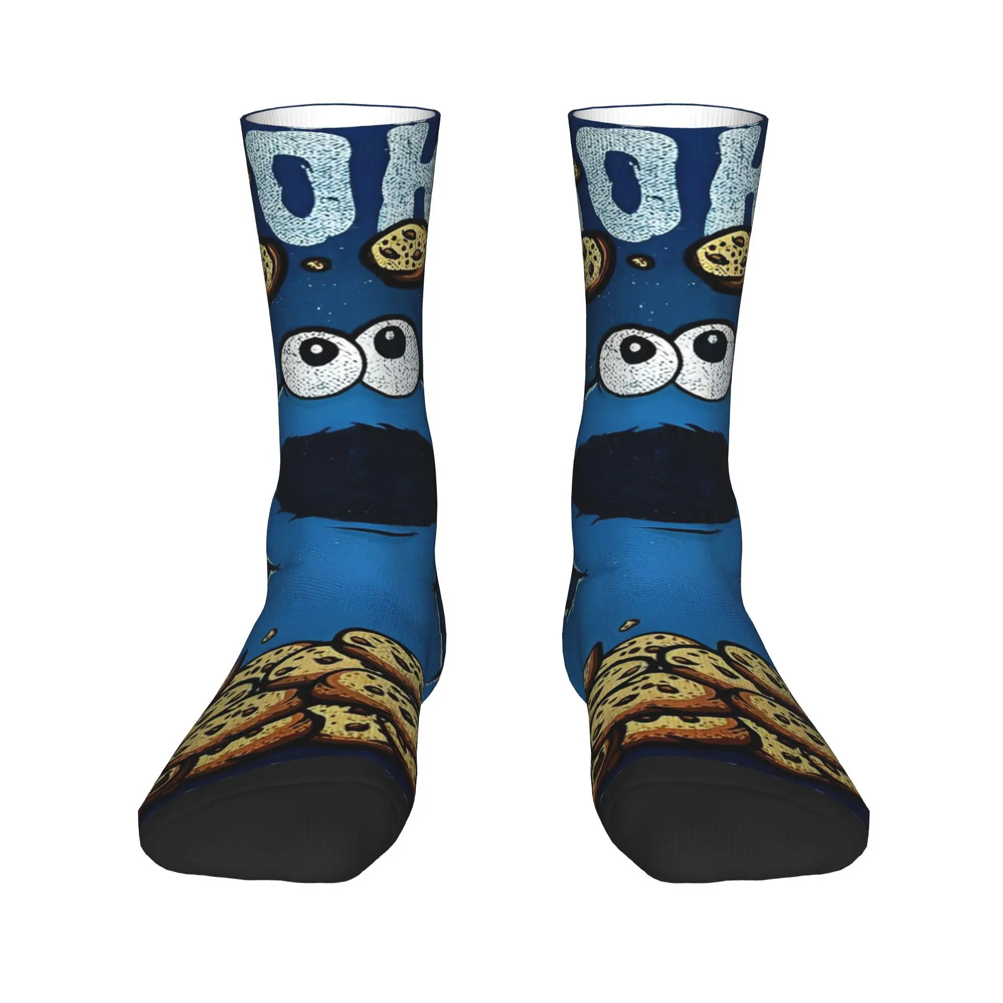 SESAMEs STREETs   Socks  Anti Skid Stockings Men Warm Soft Skateboard Socks Autumn Modern Design Socks