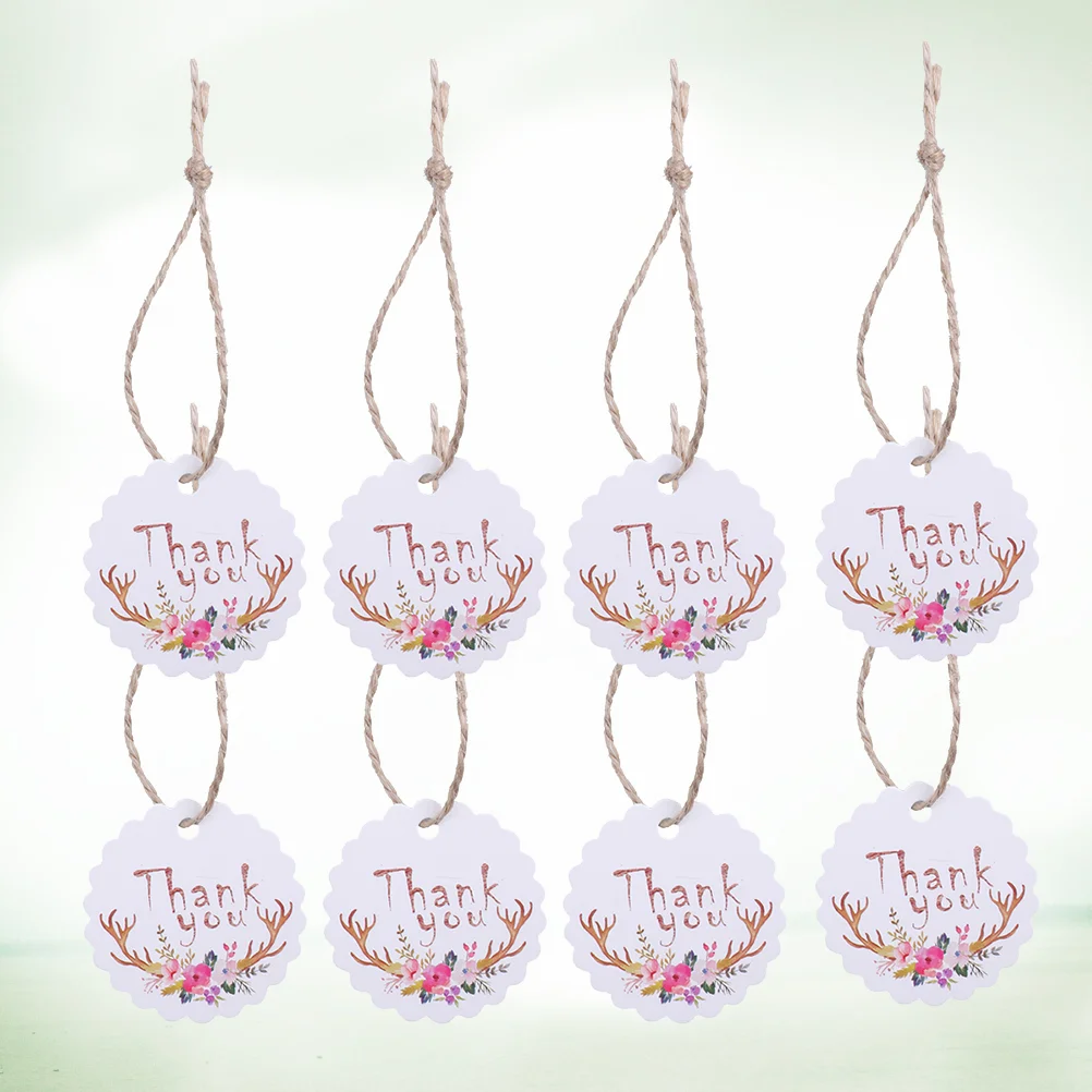 100 Pcs Printing The Gift Wedding Favor Tags Thanks Birthday Crafts Hangtag You