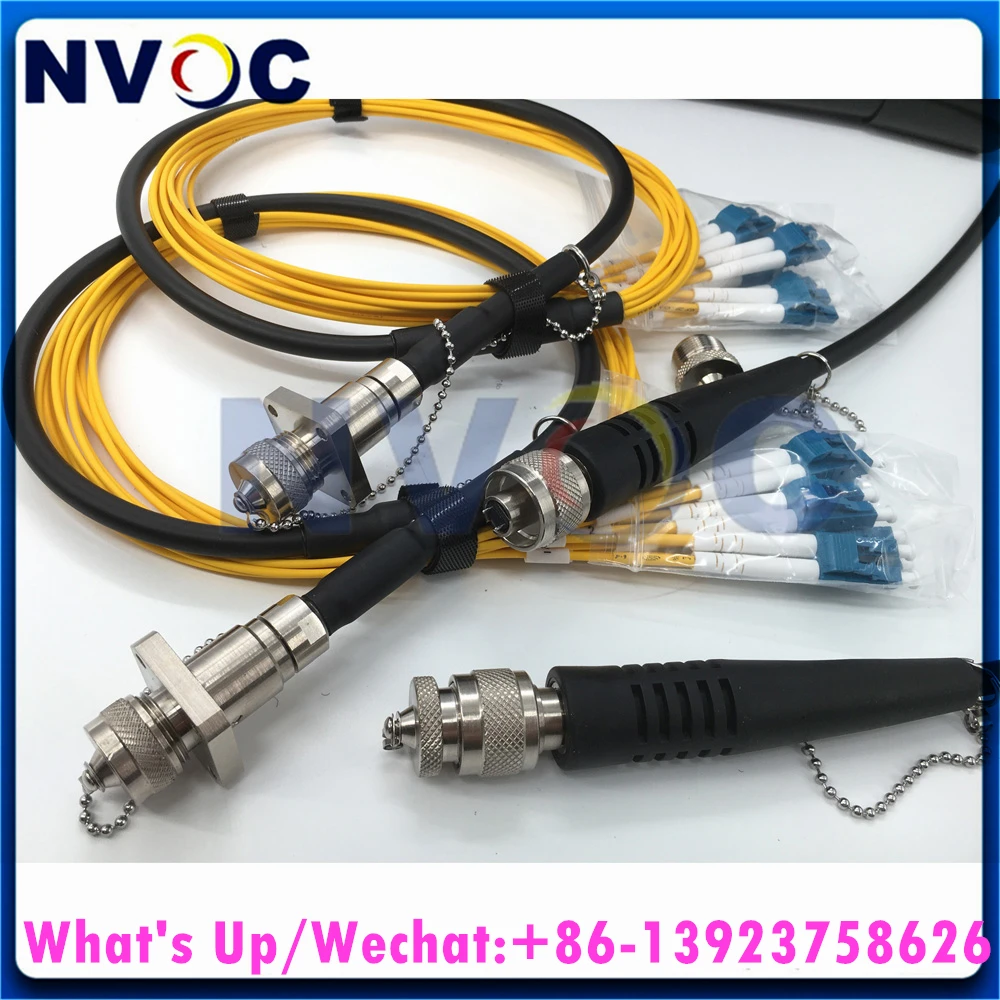 12 Kerne G657A1, 12C, 7,0 mm Mini-TPU-gepanzertes Kabel, 250 m, ODC-MPO-Rund auf ODC-MPO-Stecker mit PCD380-Rolle und 2 Stück ODC-MPO-Buchse auf LC