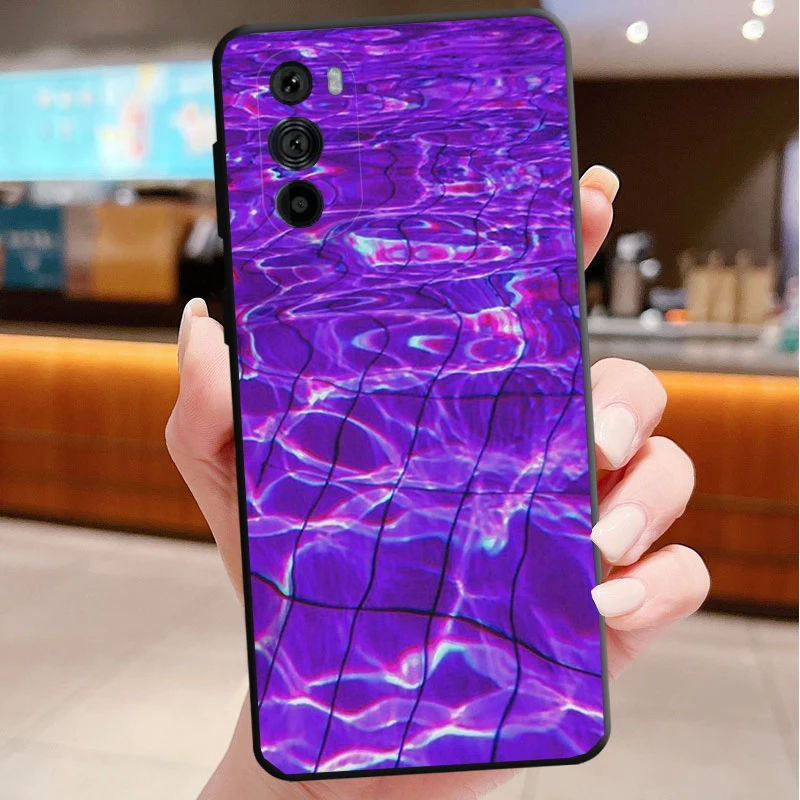 

Phone Case For Motorola Edge 50 40 Pro 60 50 40 30 Ultra Neo Fusion Moto G85 G72 G53 G54 G84 G13 G32 Aesthetic Purple