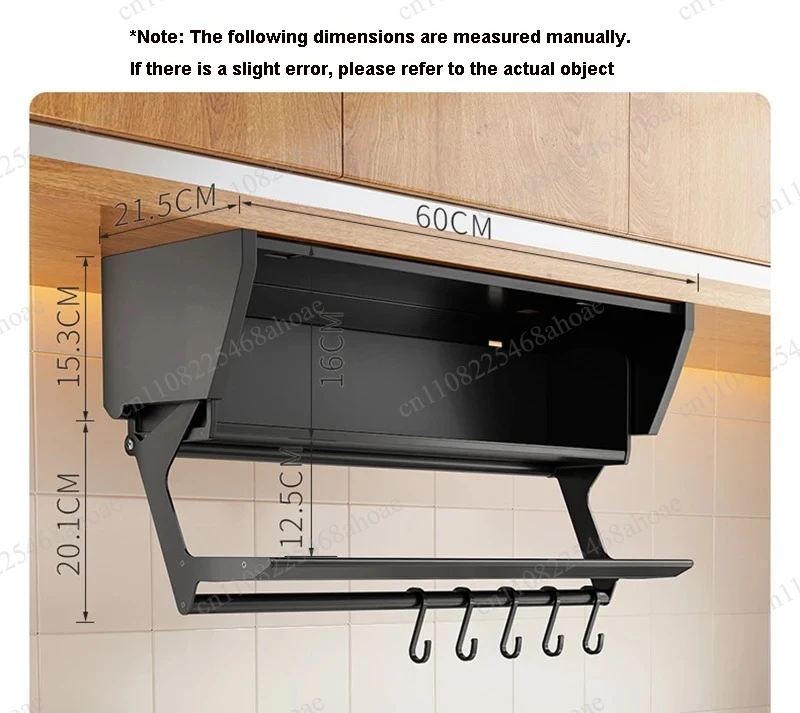 Space Aluminum Wall Mount Pull Down Folding Condiment Storage Rack Under Cabinet Large Capacity Kitchen Spice Organizer Shelf