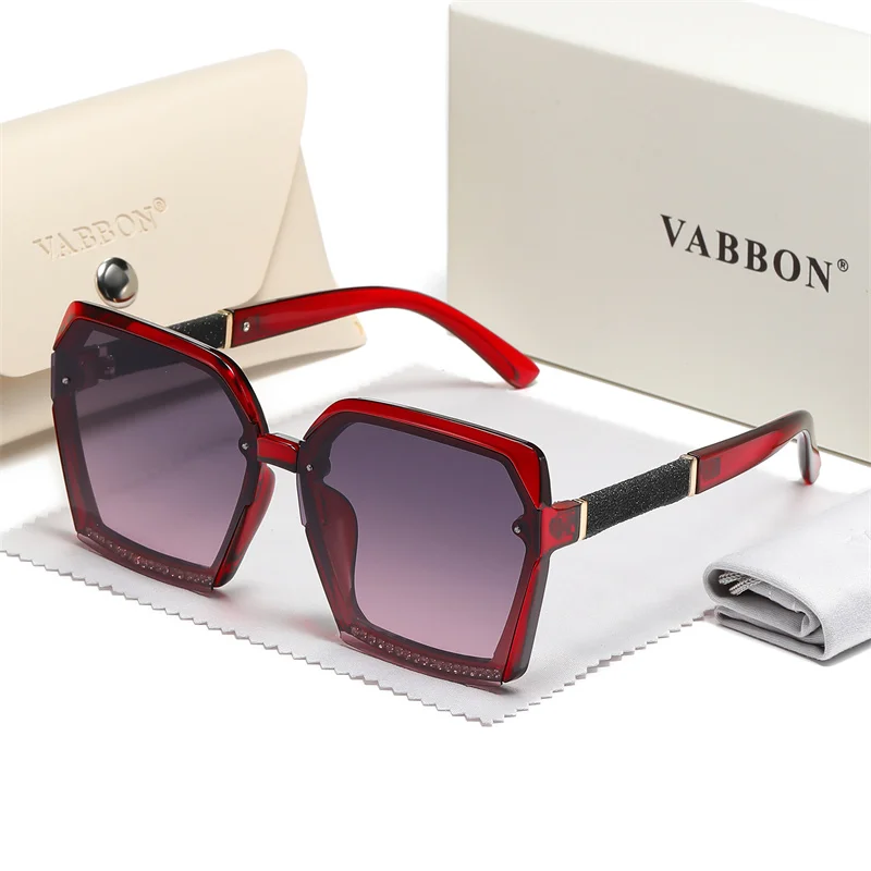نظارات Vabbon النسائية الجديدة المستقطبة للحماية من الأشعة فوق البنفسجية، نظارات عصرية بإطار كبير للتخسيس في الهواء الطلق للحماية من الشمس، هدية مميزة2236