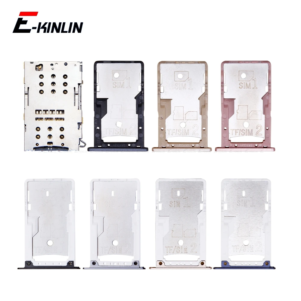 Sim Micro SD Card Socket Holder Slot Tray Reader For XiaoMi Redmi 4A 4 Pro Note 4 Adapter Container Connector Replacement Parts