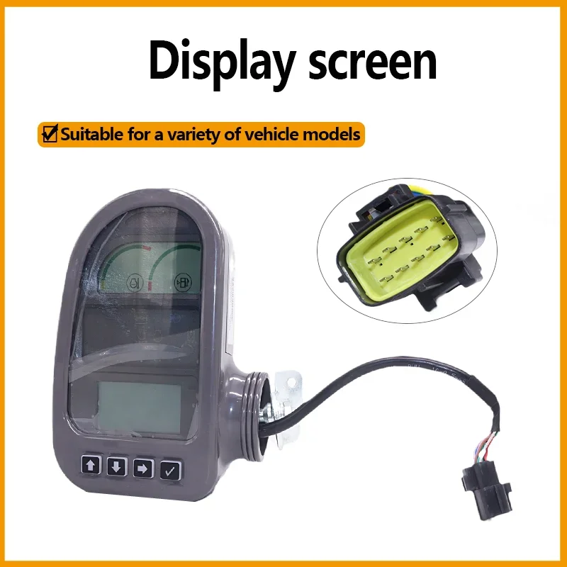 

HD LCD Display Monitor for Volvo EC210B-EC700B Excavators, Direct Replacement Meter Cluster Repair Kit