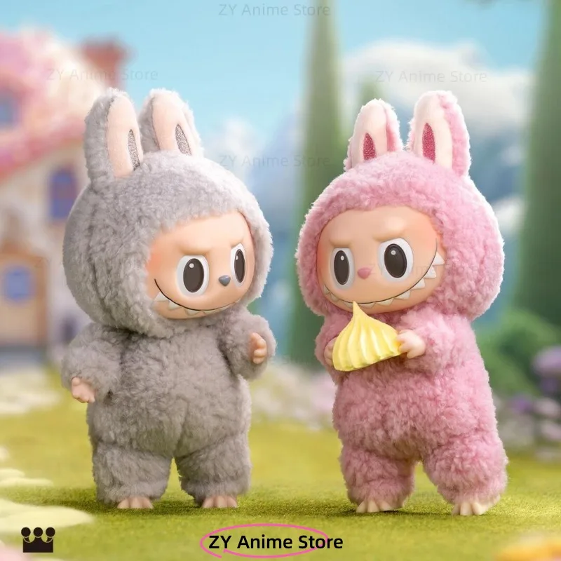 

Genuine Labubu Heartwarming Macaroon Series Mystery Blind Box Plush Doll Ornament Surprise Box Children's Holiday Gift