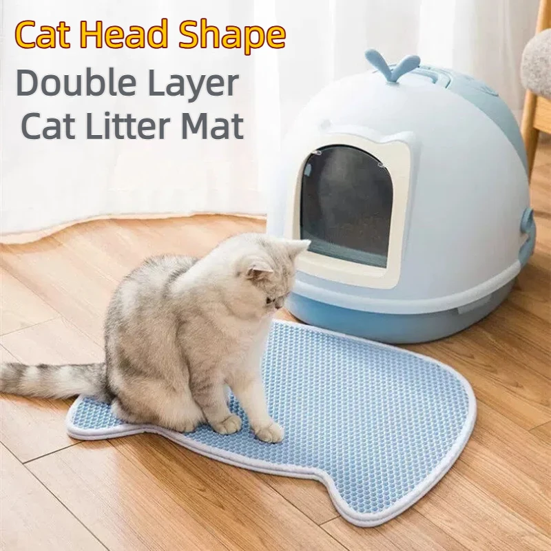 Cat Litter Mat Double Layer Waterproof - Alfombrilla de doble capa para arena