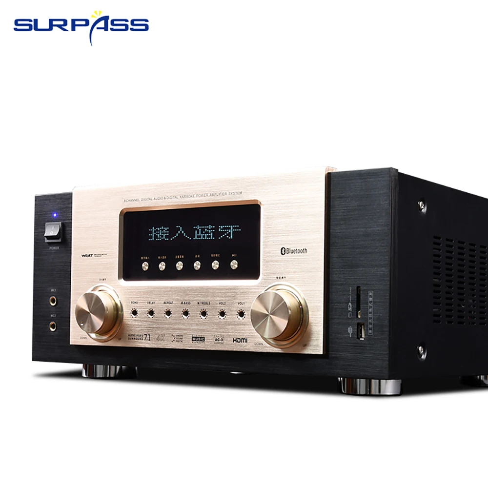 7.1 Channel Professional Power Amplifier for Home Theater