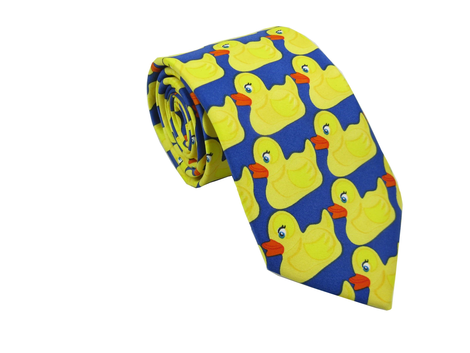 2024 Hot Fashion  New Barney's Ducky Tie Yellow Rubber Duck Necktie Ties