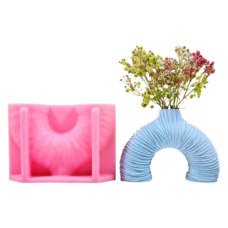 

Vases Hand-Making Supplies Planter Moulds Silicone Texture for Crafting Dropship