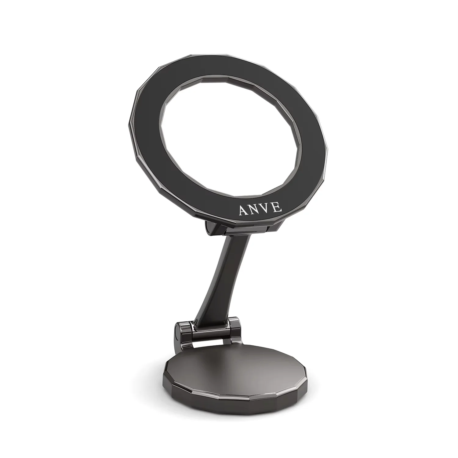 

2025 New Alloy Magnetic Car Phone Holder MagSafe 360 Rotating Foldable Stand ABS Material Universal iPhone Bracket Stable