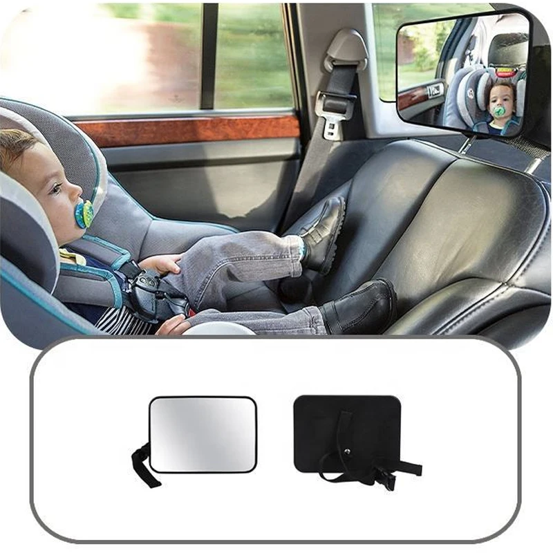 Nieuwe Verstelbare Brede Auto Achterbank Spiegel Baby/Kinderzitje Auto Veiligheidsspiegel Monitor Hoofdsteun Auto Interieur Styling