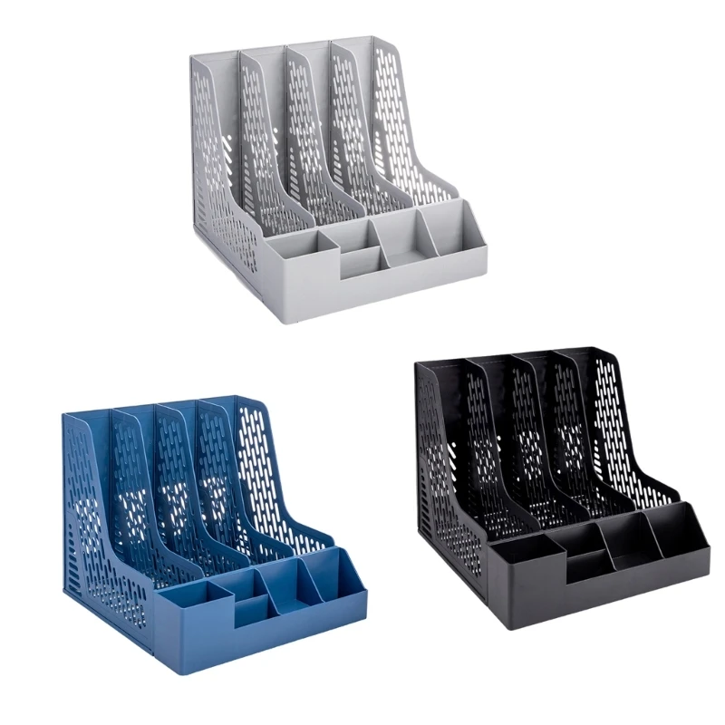 

Desk Magazine Organiser with Detachable Pen Holders, File Holders Book Holders