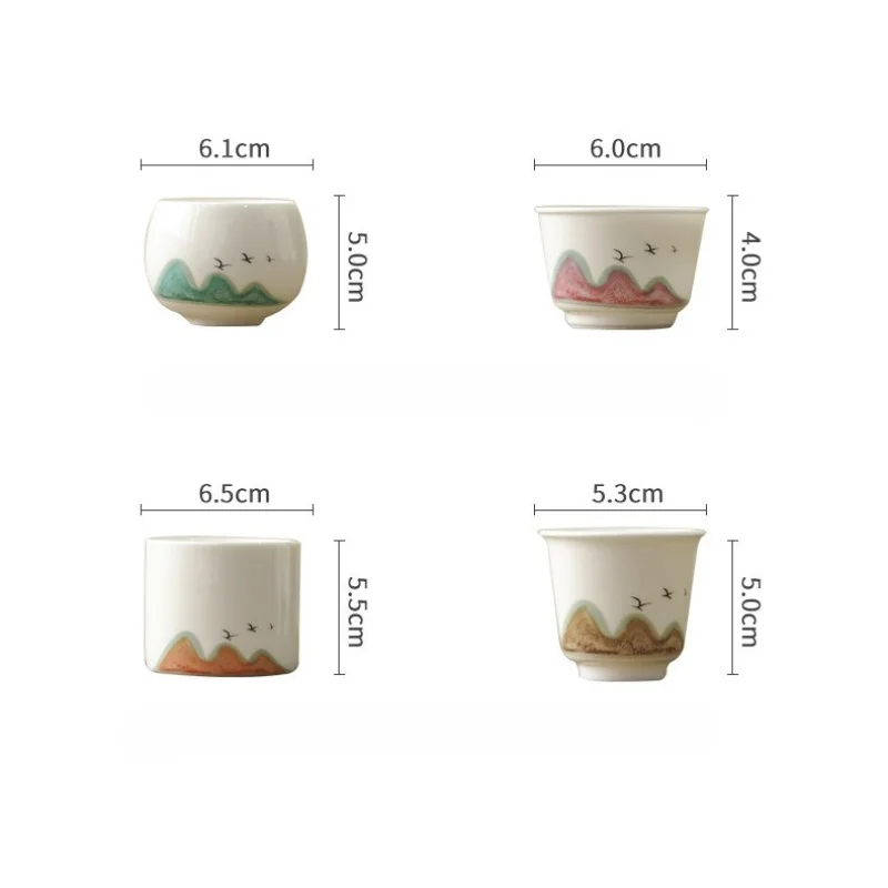 Mid Autumn Festival Teachers Day Gift Tea Cup Set Premium Master Teacup Souvenir For Elders Home Tea Ceremony Table Decor Gift view 6