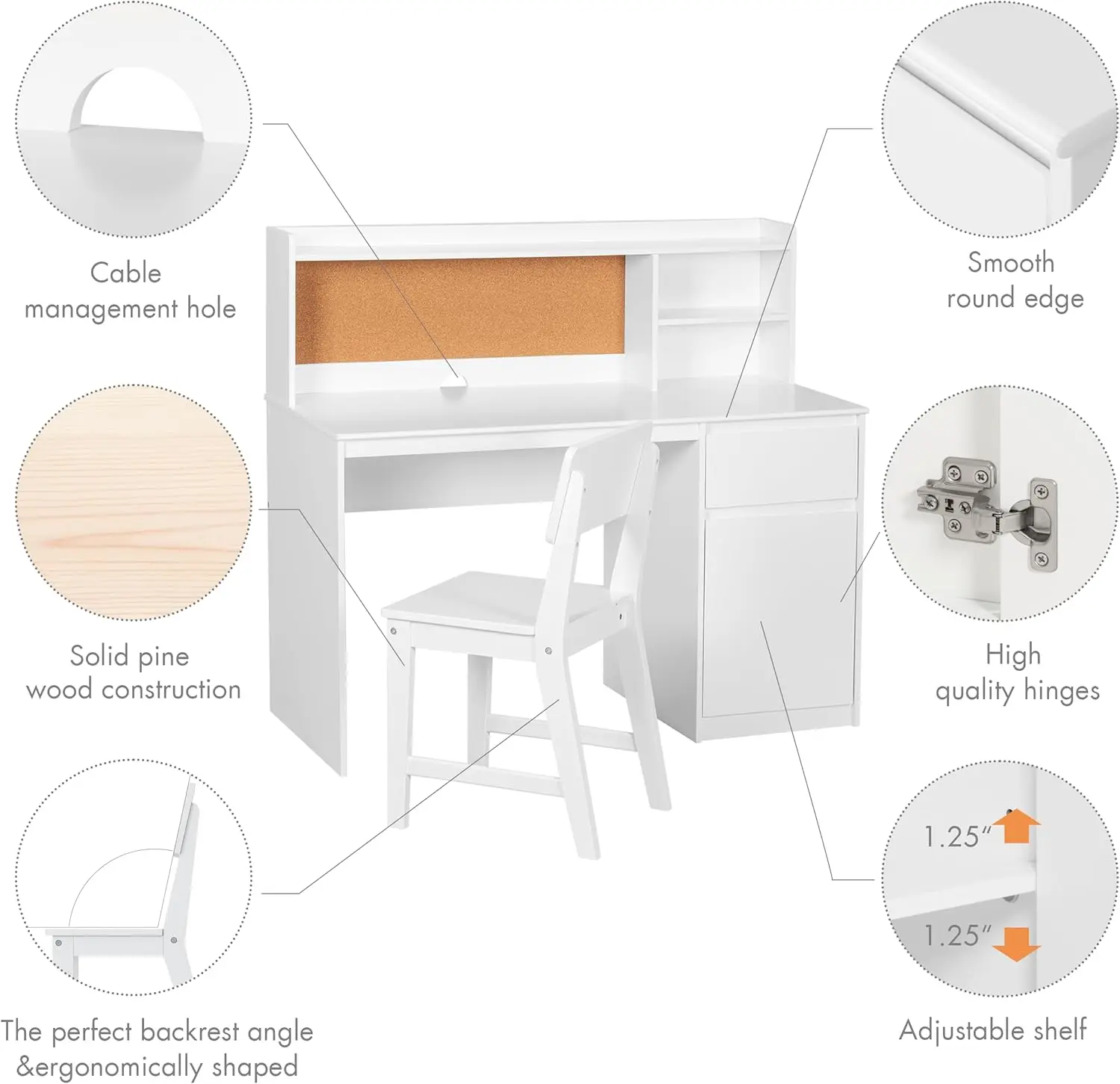 Mesa de estudo infantil com cadeira, conjuntos de mesa e cadeira infantil com gaiola e armário de armazenamento, mesa de estudo infantil de madeira, estudante