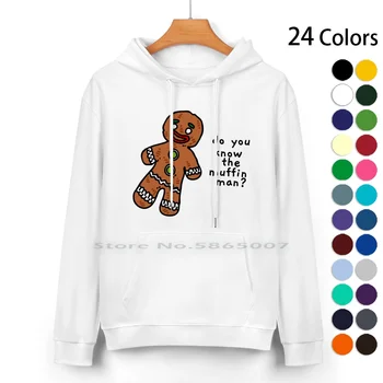 Do You Know The Muffin Man ? Pure Cotton Hoodie Sweater 24 Colors Do You Know The Muffin Man Shrek Gingerbread Man Funny Movie