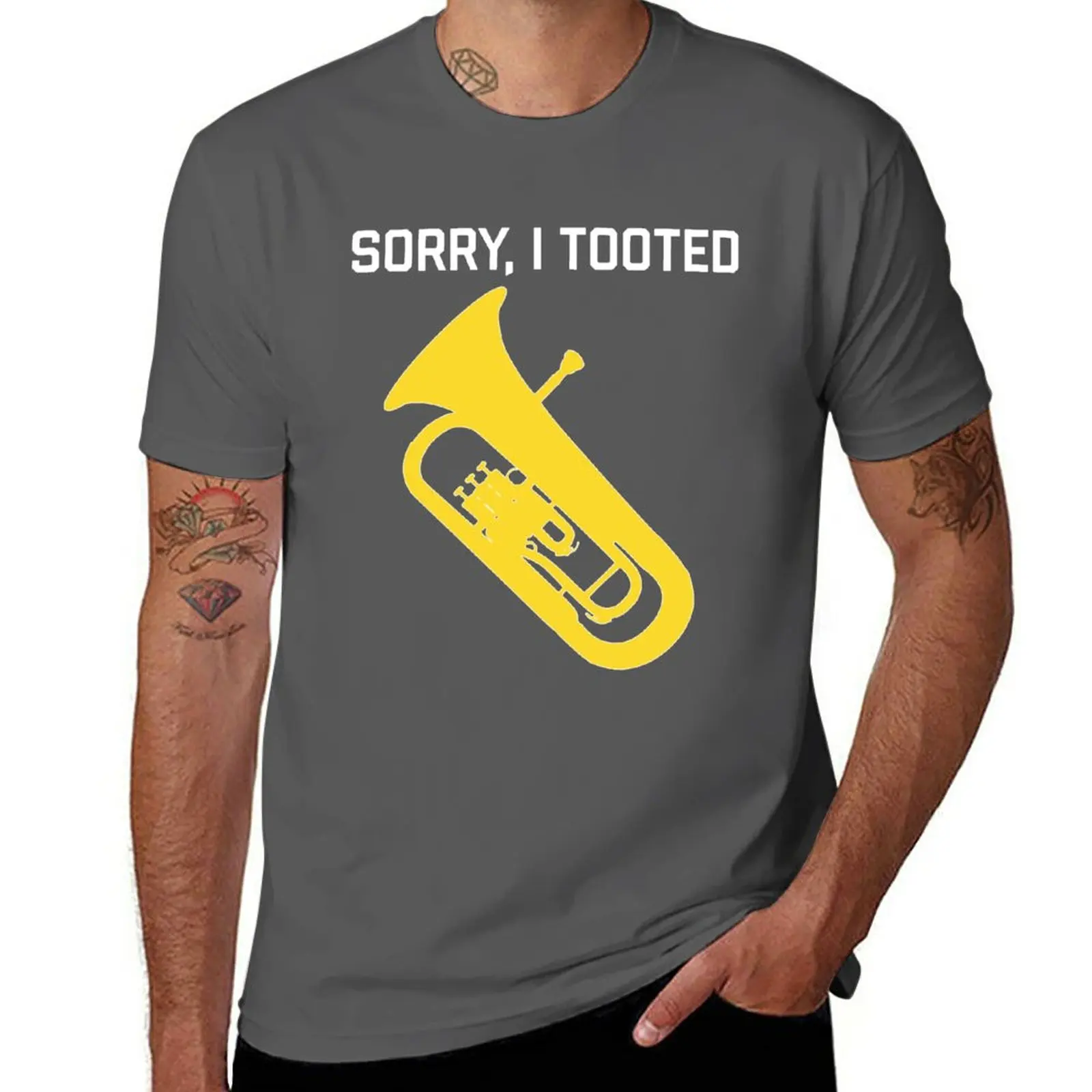 Euphonium - SORRY, I TOOTED, funny Euphonium/ Baritone gift idea T-Shirt Short t-shirt cute tops graphic t shirt men t shirt