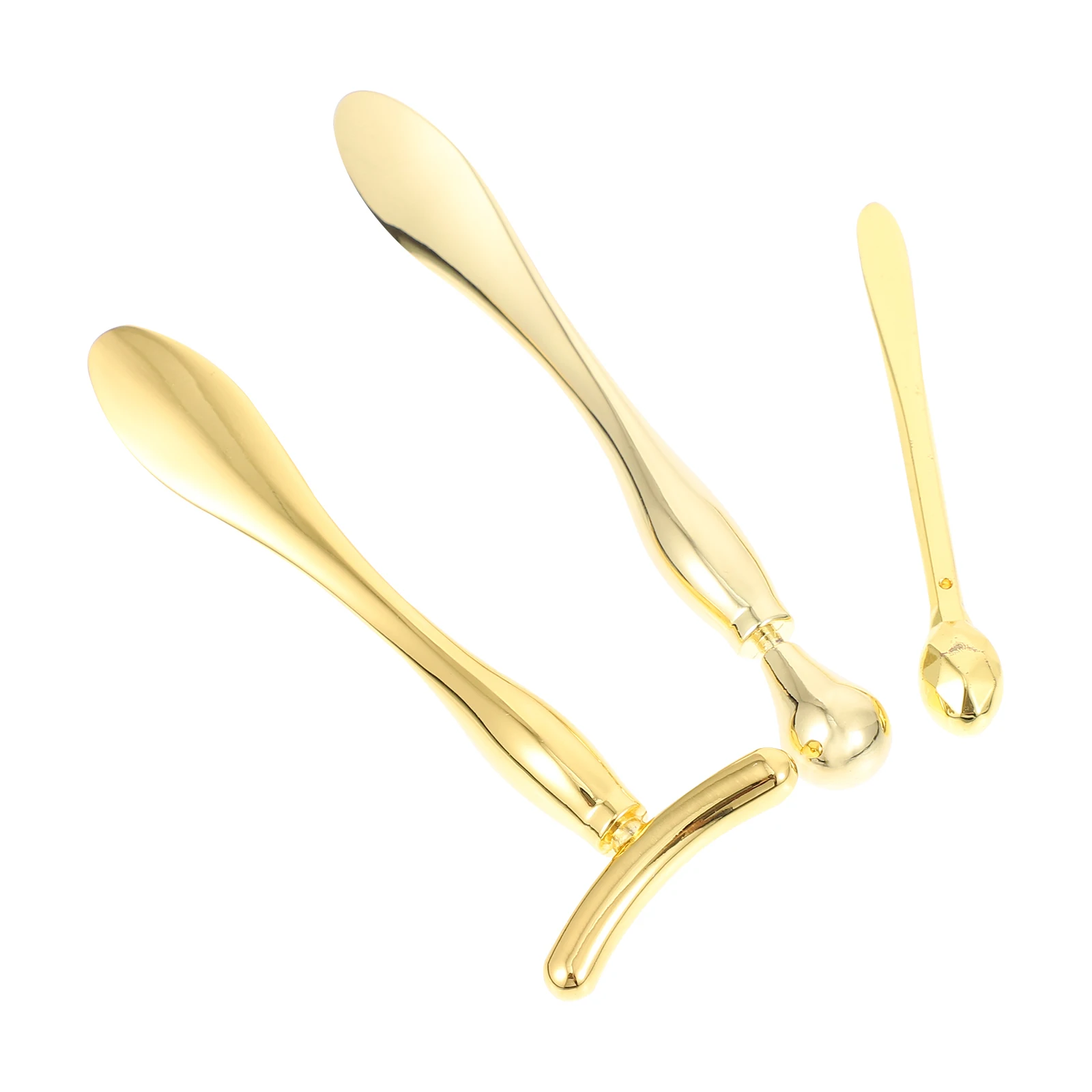 

3pcs Eye Cream Applicator Spoon Premium Material Reduce Eyes Black Bags Smooth Surface Durable Skin Care Tool Beauty