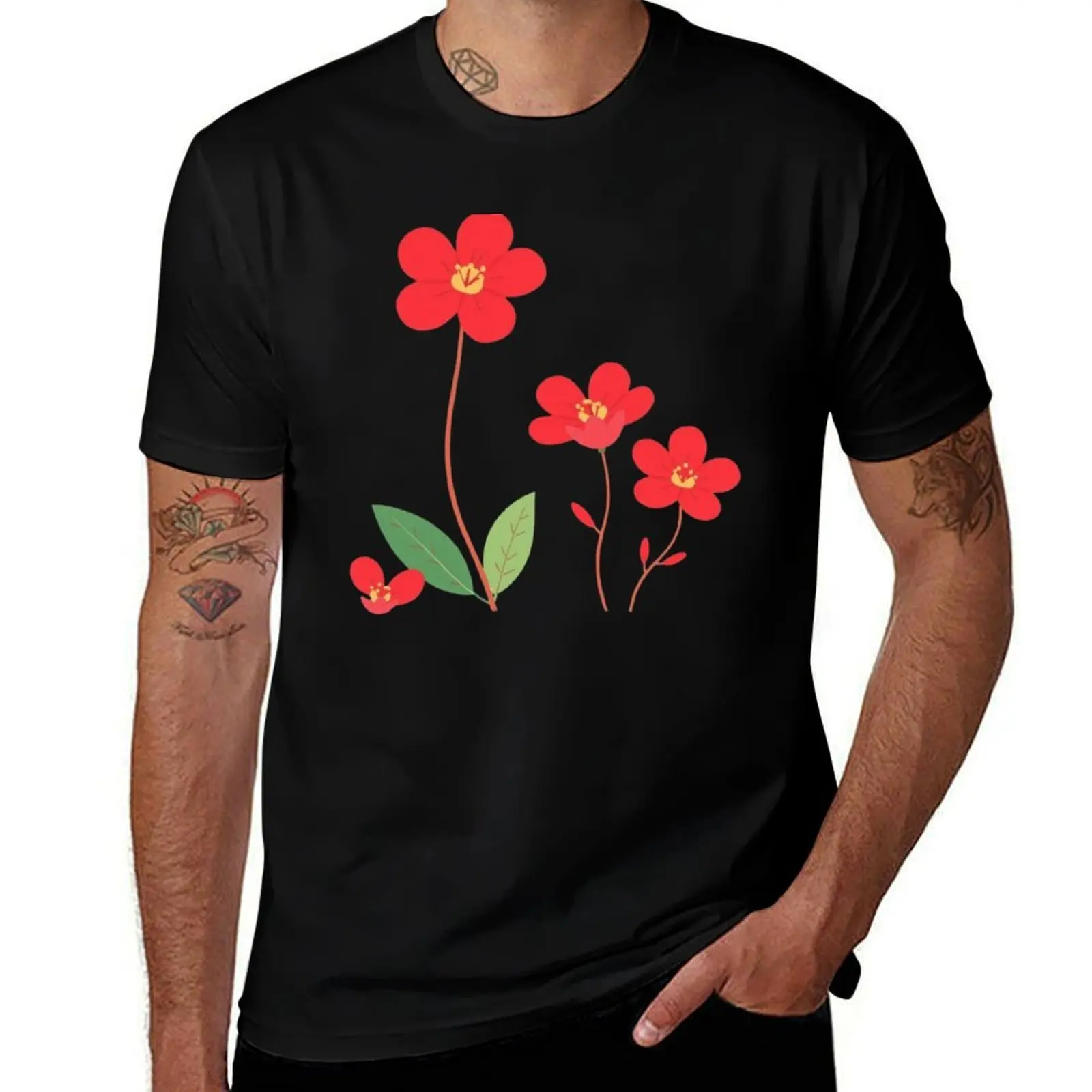 

Vibrant Aussie Flower Illustration: Nature's Palette T-Shirt fashion shirts summer shirt t shirts men