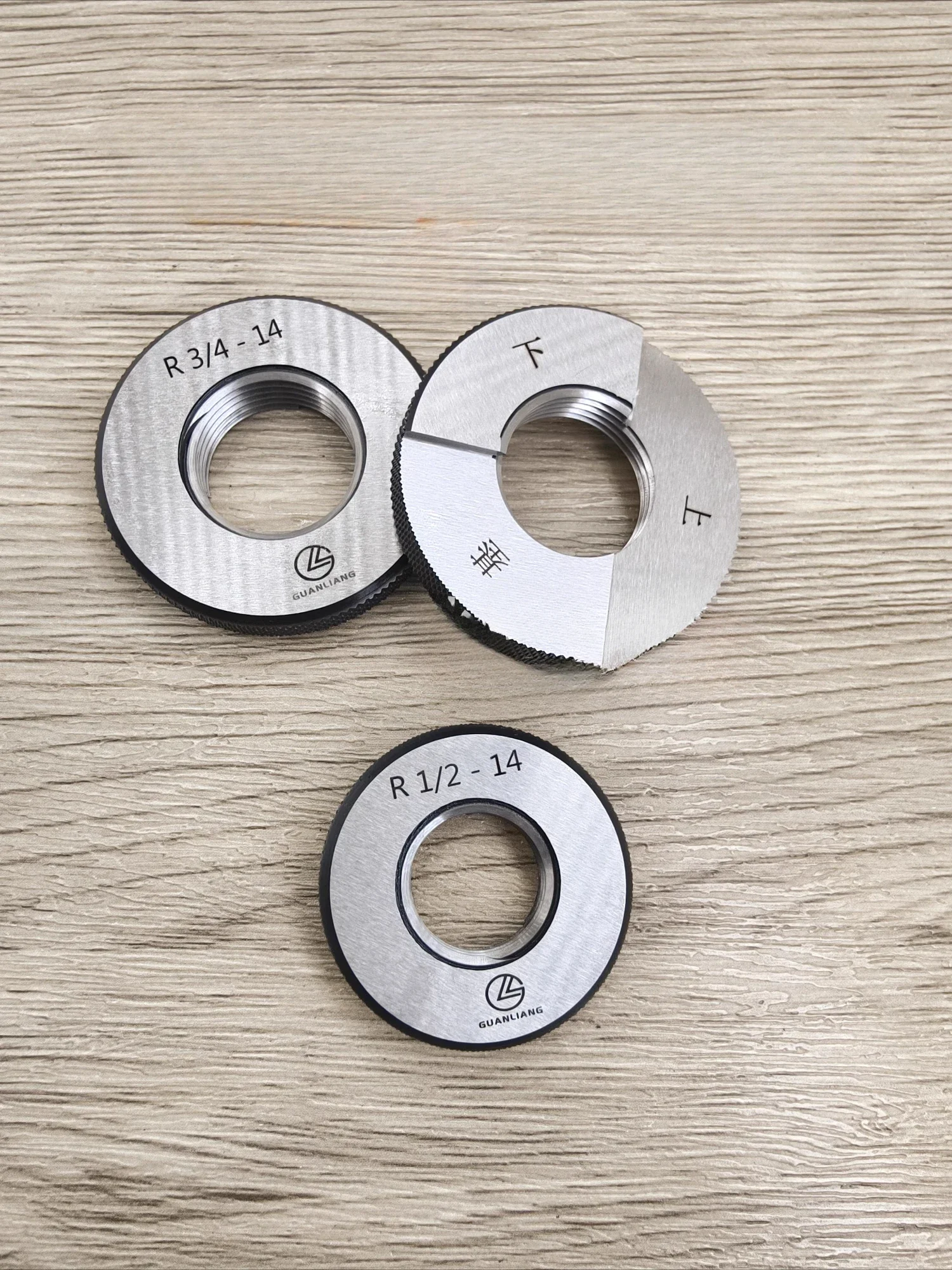 Inch Tapered Pipe Taper Seal Pipe Thread Ring Gauge Pass Stop Gauge R 1/16 1/8 1/4 3/8 1/2 3/4ZG