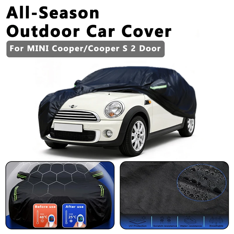 

All-Season Car Cover for MINI Cooper/Cooper S 2 Door - Outdoor Full Protection, Waterproof Dustproof Heat-Resistant Accessories