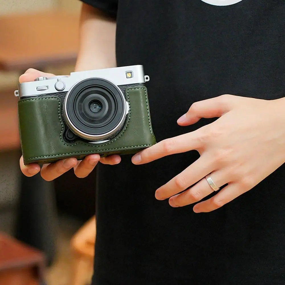 

Для Fujifilm X-E5 адаптер для крепления на ремешке из натуральной кожи, плечевая пластина, настоящий ремешок, основание для камеры, быстросъемная кожа, Acce K9V7