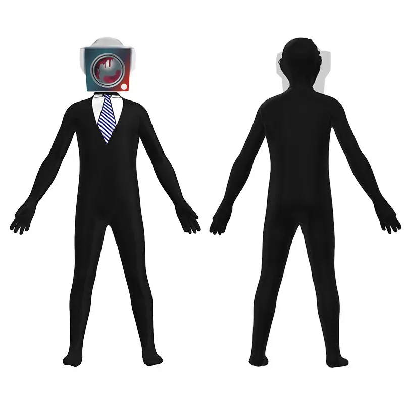 dd12Speakerman Titan Camera Audio Skibidi Toilet Costume Monitor TV Man Bodysuit Boy Jumpsuit Kids Christmas Halloween Birthday