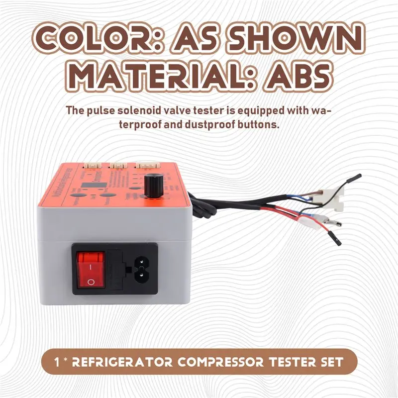 [NEW!A38F】 DC Fan Damper Electric Valve Multifunctional Refrigerator Compressor Tester Inverter Compressor Tester Fault Detector
