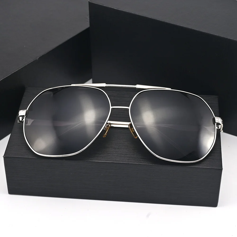 Vazrobe Oversized Sunglasses Male 160mm Polarized Sun Glasses for Men Black Driving Eyewear Polaroid Big Large Frame