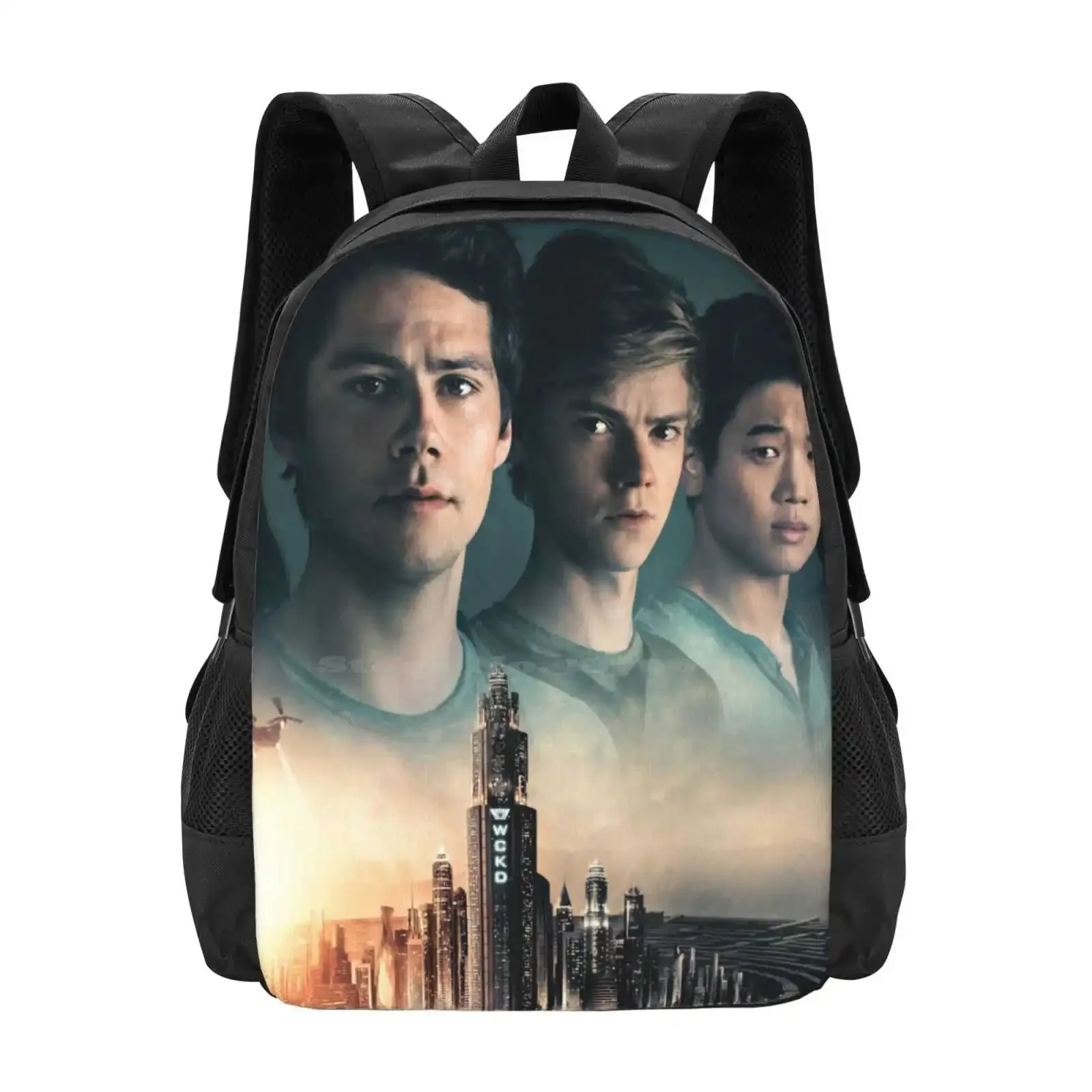 

Лабиринт Бегущий : Лекарство смерти Плакат Модный узор Дизайн Путешествия Ноутбук Школьный рюкзак Сумка Ki Hong Lee Thomas Brodie Sangster