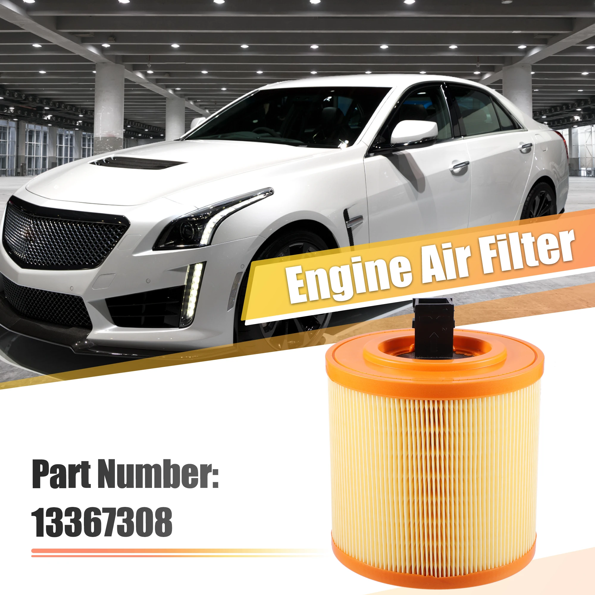 UXCELL Engine Air Filter For Cadillac ATS V 3.6L V6 2016-2019 For Chevrolet Cruze L, LS, LT, for Premier 1.4L L4 13367308