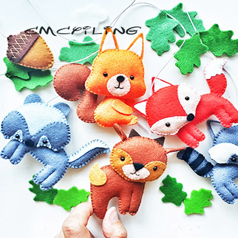 CMCYILING Felt Set, Soft Fabric For Needlework DIY Sewing Dolls Crafts, Polyester Cloth, Handmade Material 6Pcs/Lot  25cmx28cm