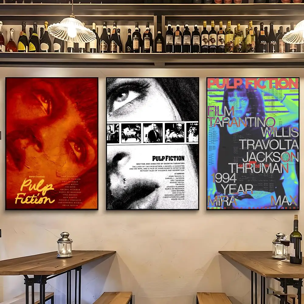 movie Pulp Fiction Poster Poster HD Printing Nordic Style Home Decor Wall Art for the Living Rooms Hallways Gift Giving