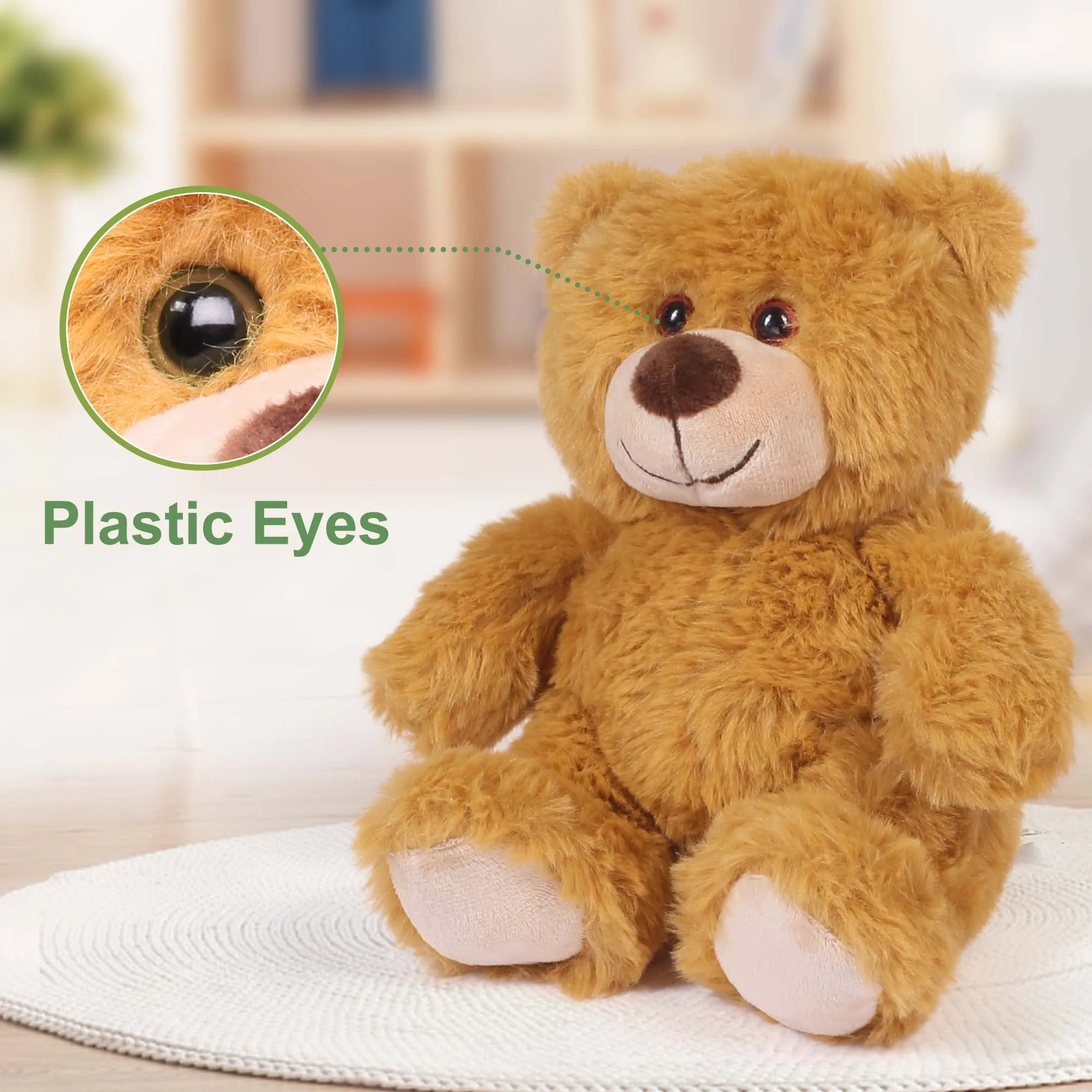 6-pack 8'' teddybeer knuffels teddybeer knuffel, verjaardagscadeaus voor kinderen jongen meisje peuters baby shower kerstcadeau