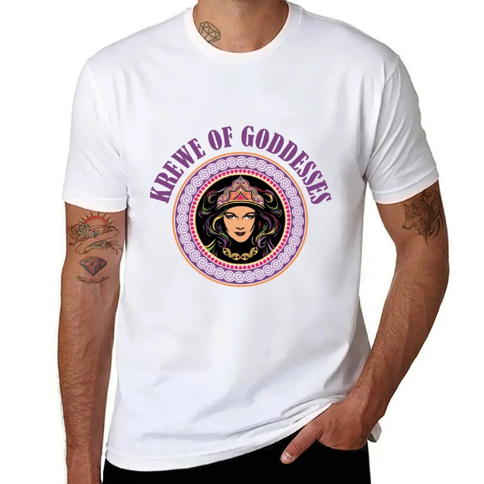 

Krewe of Goddesses Logo T-Shirt man t shirt cotton high quality t shirt men 100% cotton luxury brand T-Shirt